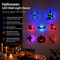Halloween LED Glow Wall Stickers -1 set (8 styles)