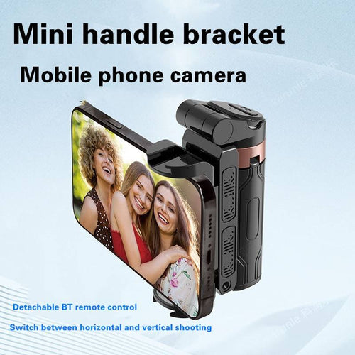 2026NEW🎉Mini Selfie Stick Foldable 3 in 1 Extendable Grip Phone Shooting Tripod Stand with BT Remote Control
