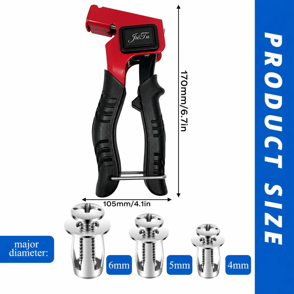 🔥🔥49% OFF-Heavy-Duty Carbon Steel Button Rivet Locking Nuts Set - Durable, Rustproof, Bolt-Compatible Industrial & Furniture Hardware for Panel Fixing, Sheet Metal Repair (M4, M5, M6 Sizes)