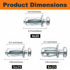 🔥🔥49% OFF-Heavy-Duty Carbon Steel Button Rivet Locking Nuts Set - Durable, Rustproof, Bolt-Compatible Industrial & Furniture Hardware for Panel Fixing, Sheet Metal Repair (M4, M5, M6 Sizes)