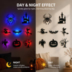 Halloween LED Glow Wall Stickers -1 set (8 styles)
