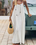 💃LAST DAY SAEL 40% OFF!!✨Women's Solid Color Cami Lounge Dress💕