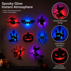 Halloween LED Glow Wall Stickers -1 set (8 styles)