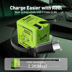 2026NEW🎉GaNPro 120W Retractable Fast Charger Cube