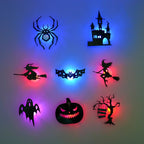 Halloween LED Glow Wall Stickers -1 set (8 styles)