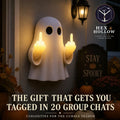 👻 Halloween Ghost Middle Finger Glow Night Light