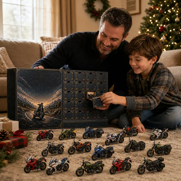 🎄LAST DAY 49% OFF -💥2026 Motorcycle Legends 2D Advent Calendar – 24 Days, 24 Mini Motorcycles, 24 Legendary Rides