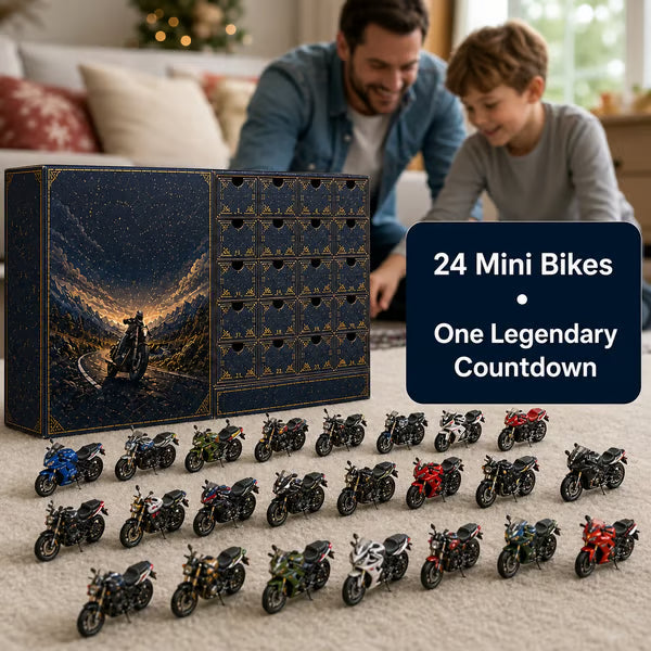 🎄LAST DAY 49% OFF -💥2026 Motorcycle Legends 2D Advent Calendar – 24 Days, 24 Mini Motorcycles, 24 Legendary Rides