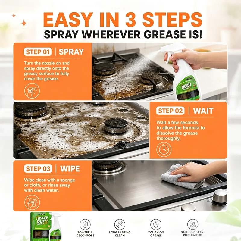 [BUY 1 GET 1 FREE]🧼Heavy duty degreaser-Range Hood Cleaner Spray🚀