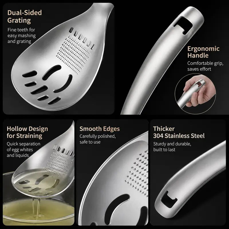 🔥Last Day 40% OFF - ⚡Stainless Steel Multifunctional Kitchen Spoon