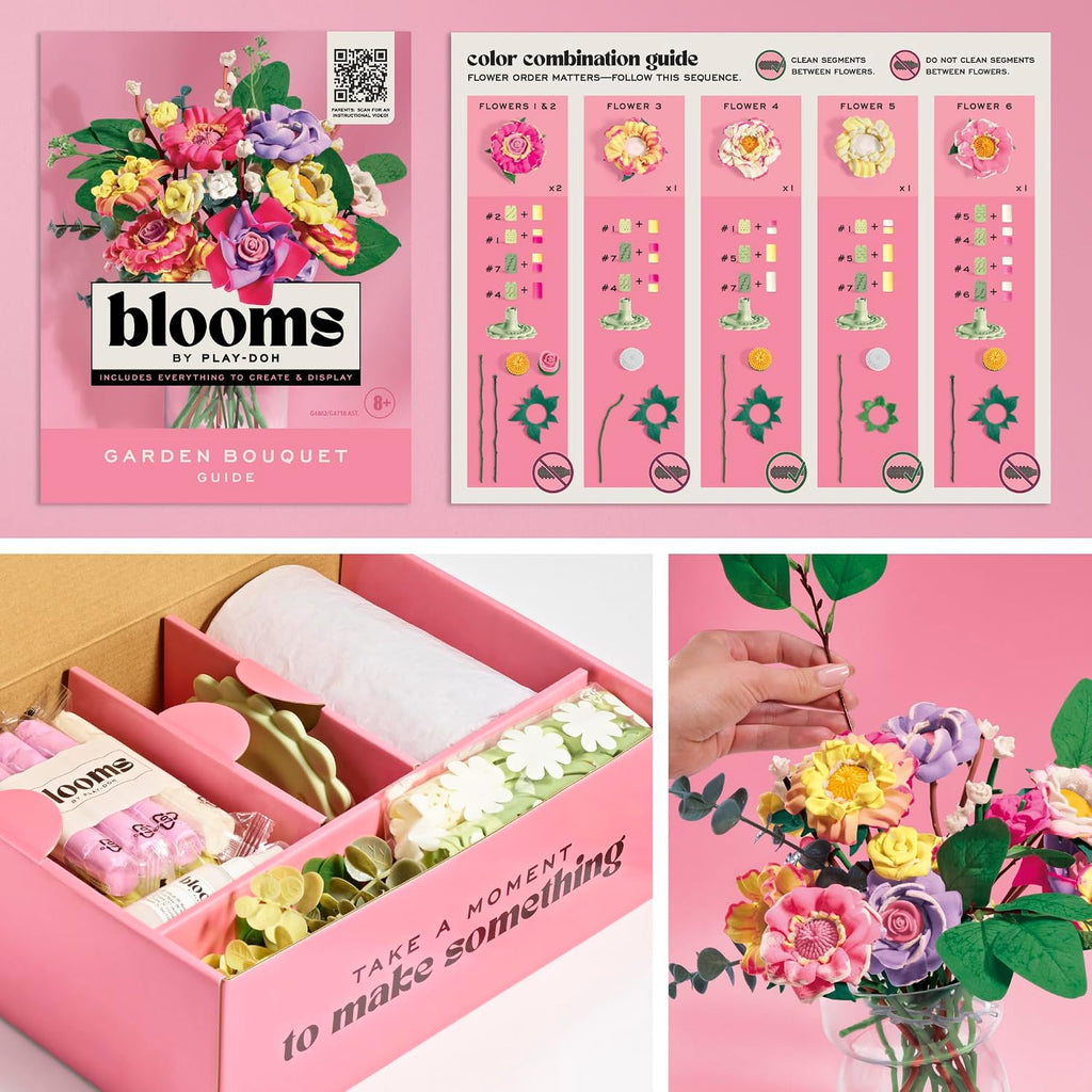 Garden Flower Bouquet Making Kit | Floral Crafts for Adults & Teens, DIY Relaxing Home Décor Set