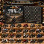 🎄LAST DAY 49% OFF -💥2026 Motorcycle Legends 2D Advent Calendar – 24 Days, 24 Mini Motorcycles, 24 Legendary Rides