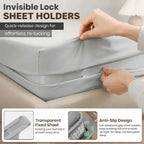 [BUY 1 GET 1 FREE] Heavy Duty Bed Sheet Clips & Invisible Mattress Corner Fasteners