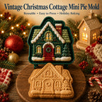 🎄Christmas Pie Mold Collection – 9 Reusable Embossed Holiday Designs