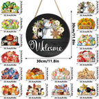 🔥 LIMITED-TIME 50% OFF — 16 Pcs Interchangeable Welcome Sign for Front Door