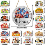 🔥 LIMITED-TIME 50% OFF — 16 Pcs Interchangeable Welcome Sign for Front Door
