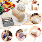 🧵 Fast Fabric Repair – Mini Darning Loom Kit