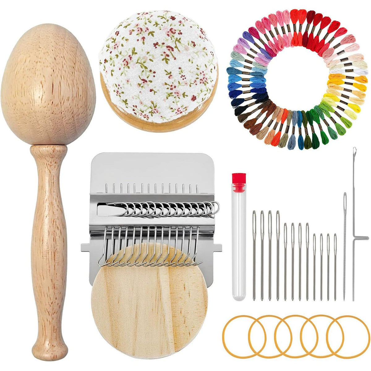 🧵 Fast Fabric Repair – Mini Darning Loom Kit