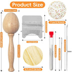 🧵 Fast Fabric Repair – Mini Darning Loom Kit