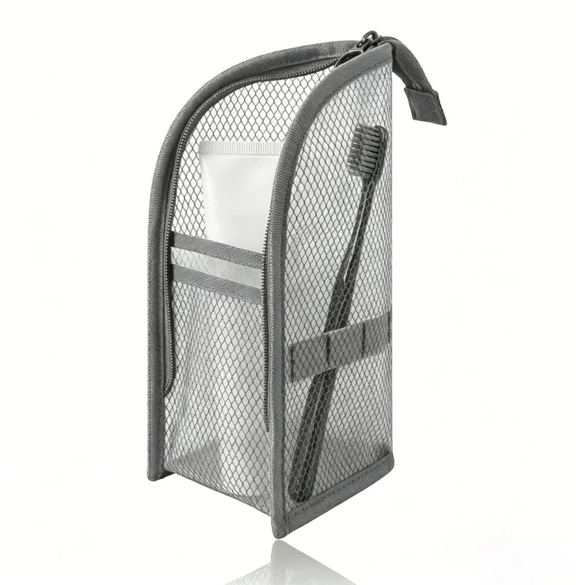 🔥LAST DAY SALE ONLY!! ✨BUY 1 GET 1 FREE!!!🔥Mesh Zipper Toiletry Storage Pouch - Multi-Pocket Travel Cosmetic Organizer Bag