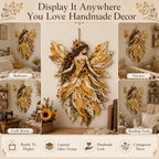 🧚‍♀️🌸 Premium Fairy Patchwork DIY Kit | High-Quality Layered Fabric with Floral Wings DIY Handmade Fantasy Wall Decor ✨