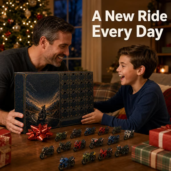 🎄LAST DAY 49% OFF -💥2026 Motorcycle Legends 2D Advent Calendar – 24 Days, 24 Mini Motorcycles, 24 Legendary Rides