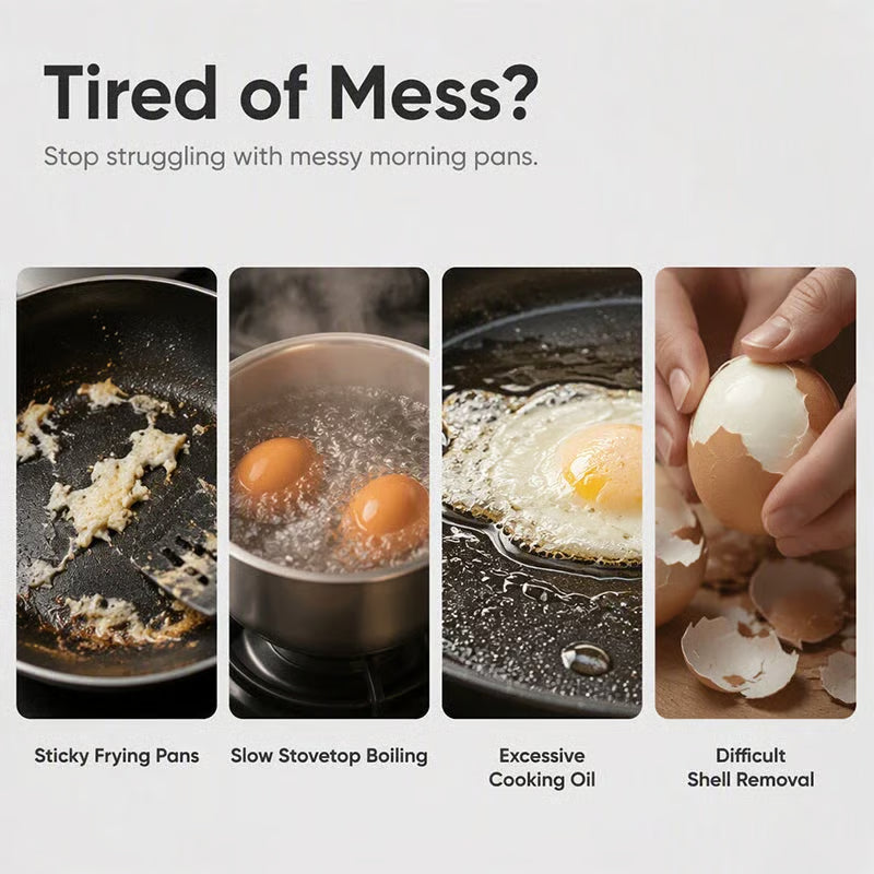 Limited-Time Offer: Buy One, Get One Free🎁-🍳 Microwave Egg Poacher for Quick and Easy Breakfasts