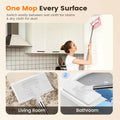 Disposable dust mop with 4 reusable covers 🧹✨